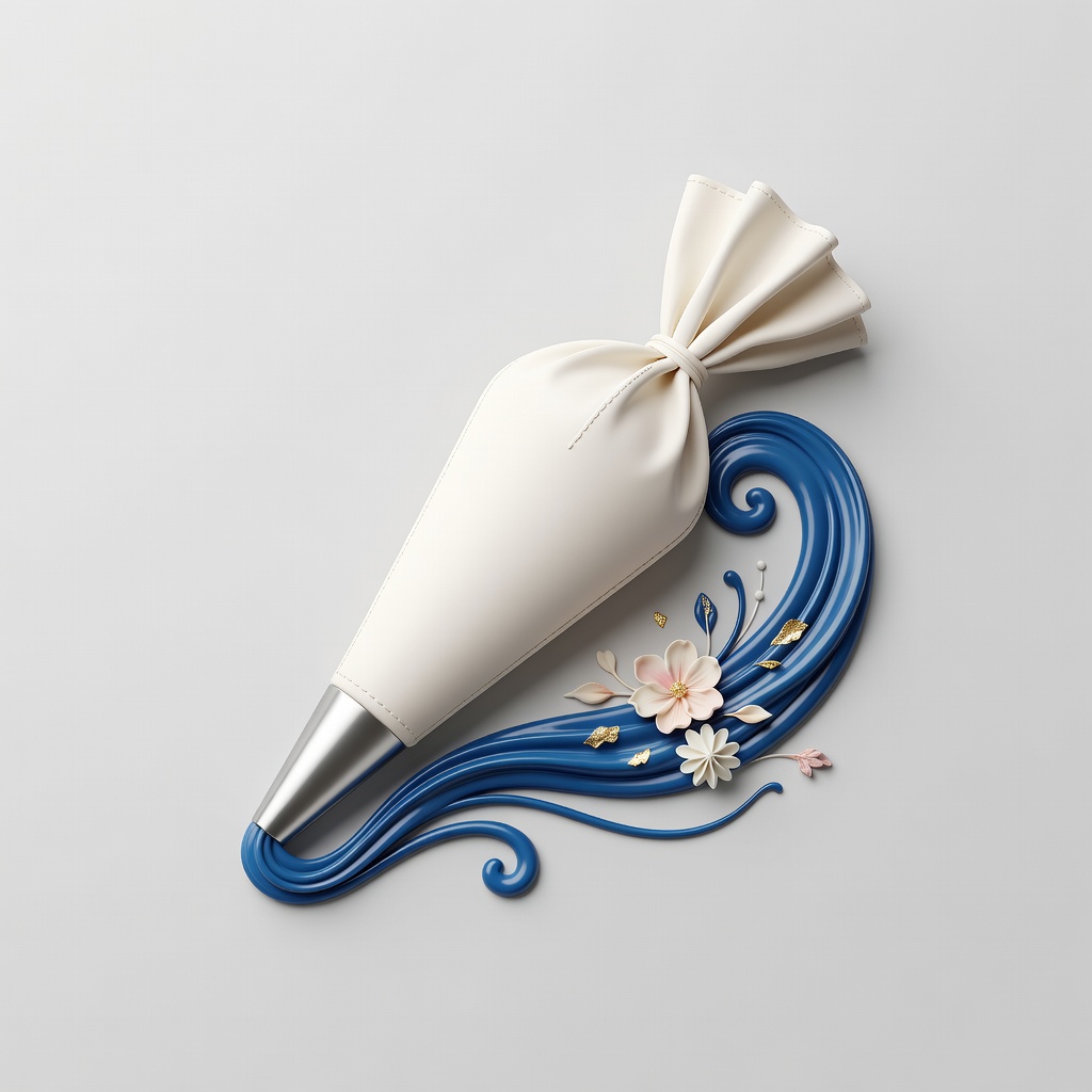 Piping bag icon representing custom designs