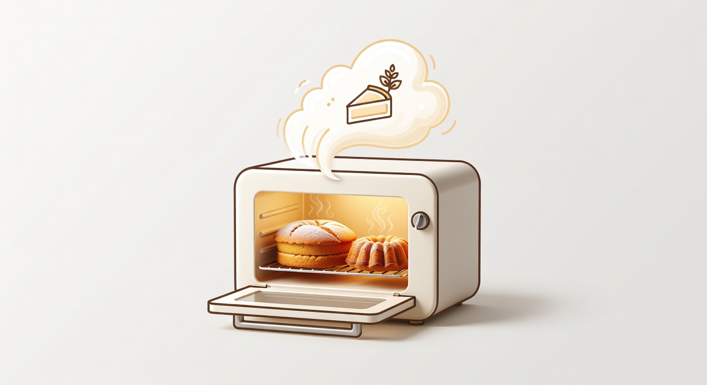 Oven icon representing freshly baked cakes
