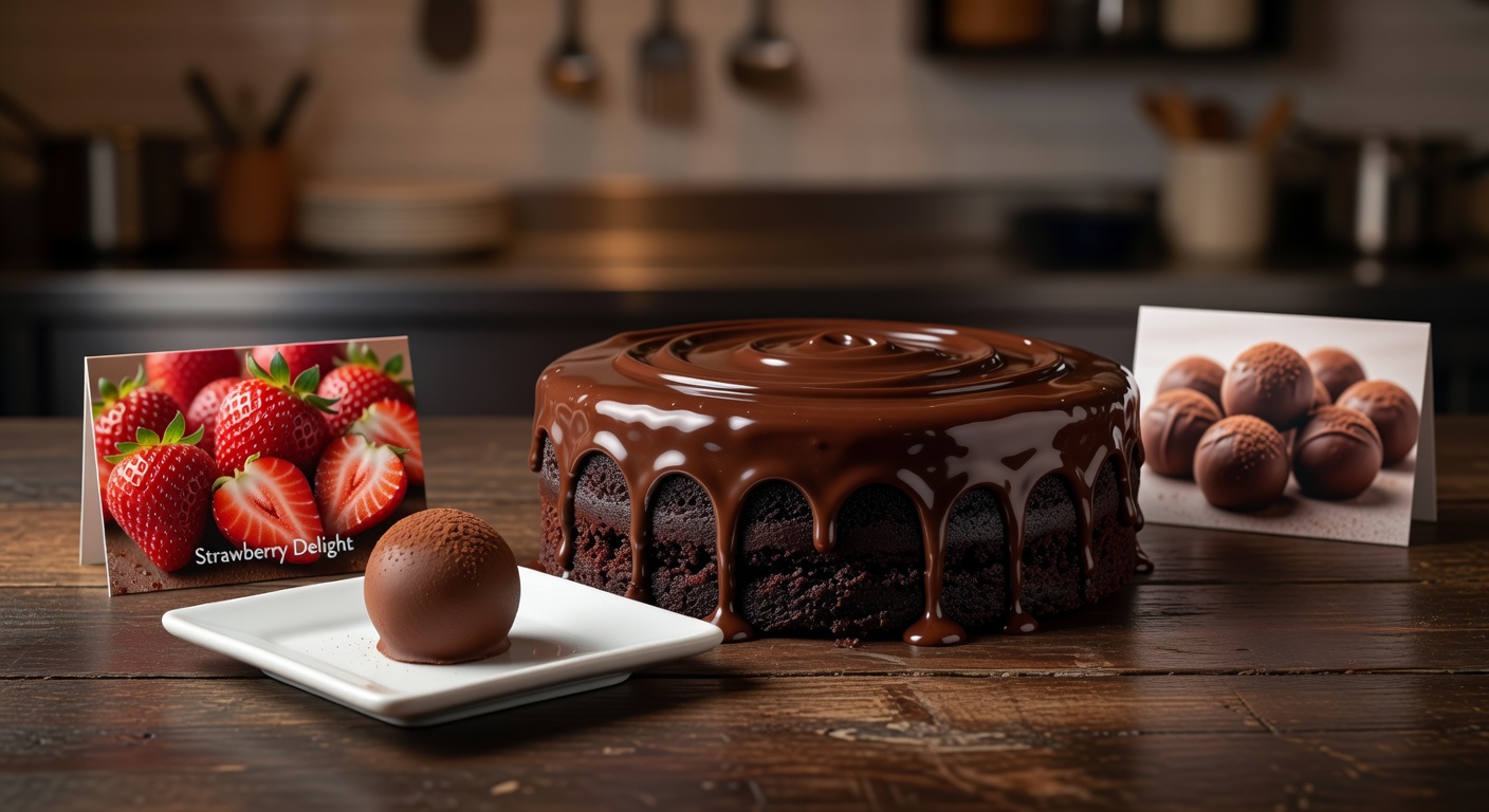 Rich Chocolate Truffle Cake
