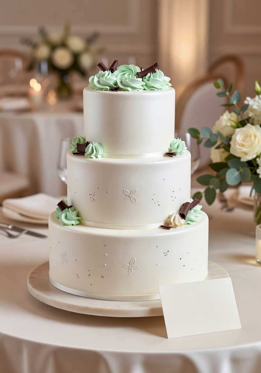 Classic White Tiered Wedding Cake