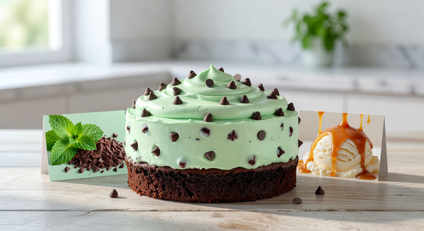Mint Chocolate Chip Cake